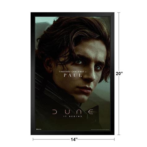 Poster Foundry Dune Timothee Chalamet Paul Atreides Framed On Paper ...