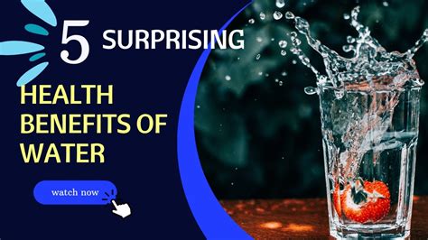 5 Health Benefits Of Water I Surprising Health Benefits Of Water Youtube