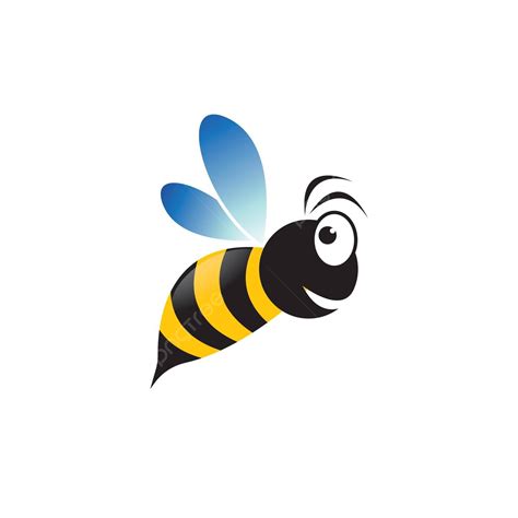 Abeja Logo Vector Icono Ilustraci N Sonrisa Adorable Grande Vector Png