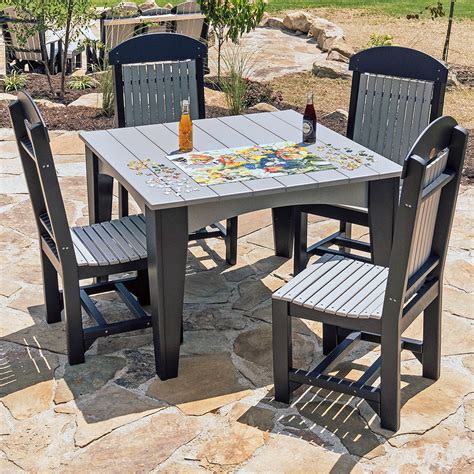 Laguna Amish Patio Table Set Eco Friendly Poly Cabinfield