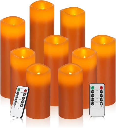 Vinkor Flameless Candles Battery Operated Candles Real Wax