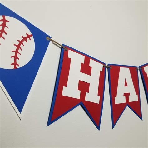 Happy Birthday Baseball Banner Baseball Theme Banner - Etsy