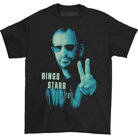 Ringo Starr Beatles Mens Colour Peace T Shirt Small Black Walmart