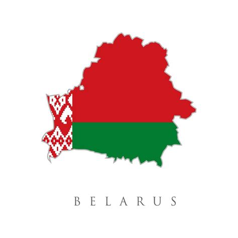 Belarus map. National Belarus flag. White background. Belarus flag map. The flag of the country ...