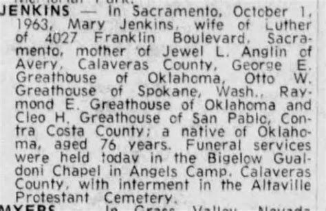 Clipping From The Sacramento Bee