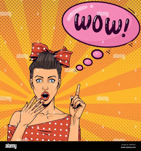 Woman Wow Stock Vector Images Alamy