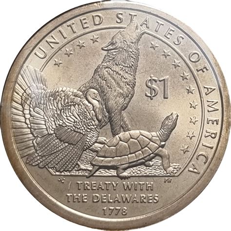 1 Dollar Native American Dollar Treaty With The Delawares Estados