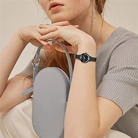 Civo Relojes Para Mujer Reloj Damas De Malla Impermeable Cuero Lujo