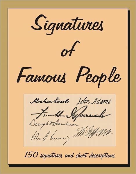 Signatures Of Famous People By Jack Young Ebook Barnes And Noble®