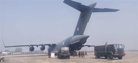 Turkey Earthquake First Indian C17 Flight Reaches With Relief Material