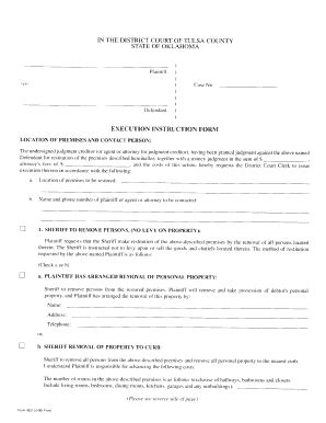 Fillable Online Execution Instruction Form Fax Email Print Pdffiller