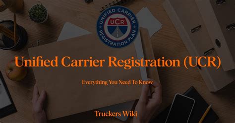 Unified Carrier Registration Ucr Truckers Wiki