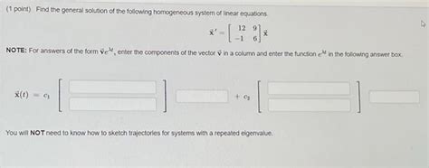 [solved] 1 Point Find The General Solution Of The Follow