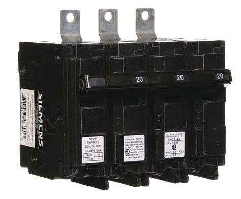 20 A Amps 120 240V AC Miniature Circuit Breaker 6EVU5 B320H00S01