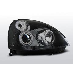 Phares Avant Angel Eyes Ccfl Renault Clio Noir