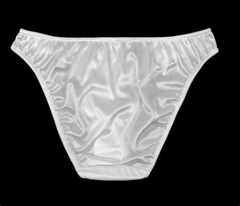 Satin Panty Bikini White Xl Gem