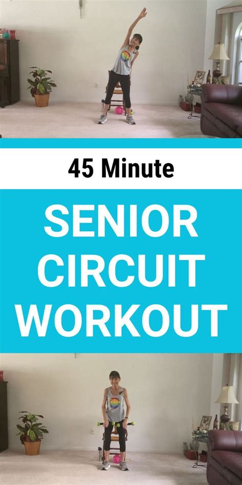 Circuit Workout For Seniors 45 Minutes Fitness With Cindy In 2024 Circuit Workout Chair