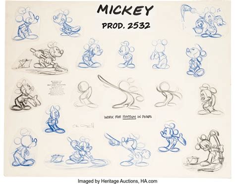 Ciclope Sudan Mitologia Mickey Mouse Model Sheet Palestra Fisicamente