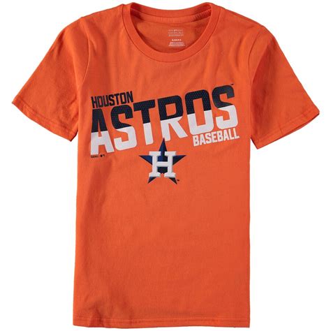 Houston Astros Youth Orange Alternate All Meshed Up T Shirt