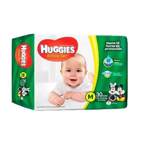 Pa Ales Huggies Active Sec Talla M 30uni Super Fresh Market