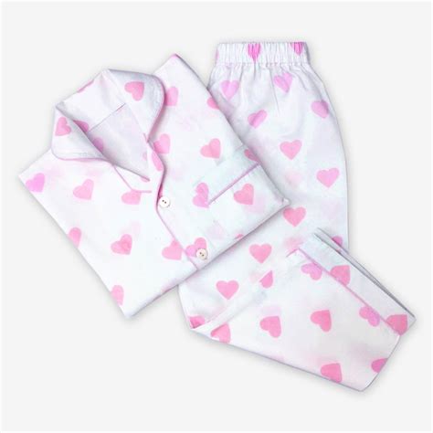 Hearts Pajama Set For Girls Happyclouds