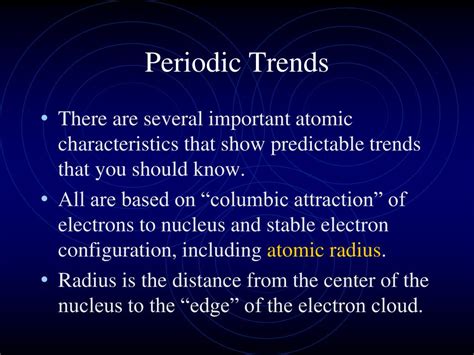 Ppt Periodic Trends Powerpoint Presentation Free Download Id4090769