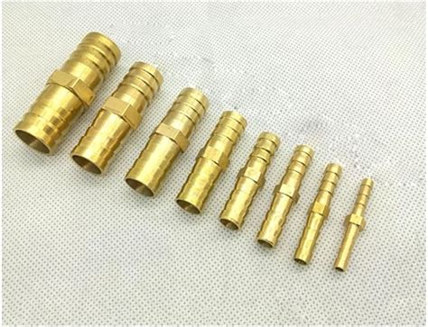 Amazon Ezqnirk Brass Straight Hose Pipe Fitting Equal Barb Gas