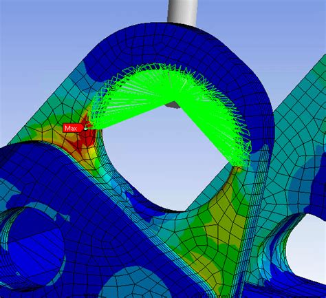 Stress In Lifting Lug Is Above Yield Finite Element Analysis Fea