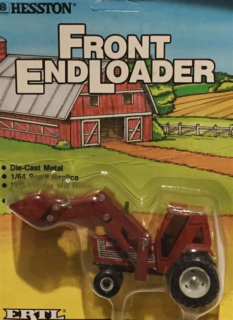 164 Hesston 100 90 Tractor W Loader Ertl 1986