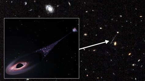 Hubble Spots Runaway Black Hole Leaving Trail Of Bright Stars In Its Wake