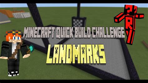 Minecraft Quick Build Challenge Episode 1 FAMOUS LANDMARKS YouTube