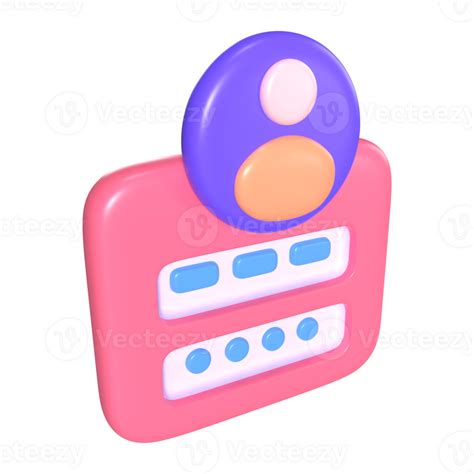 Account 3d Illustration Icon 35896667 Png