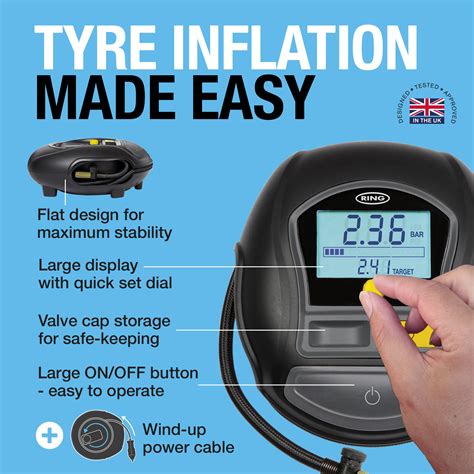 RTC1000 Rapid Digital Tyre Inflator Ring Automotive