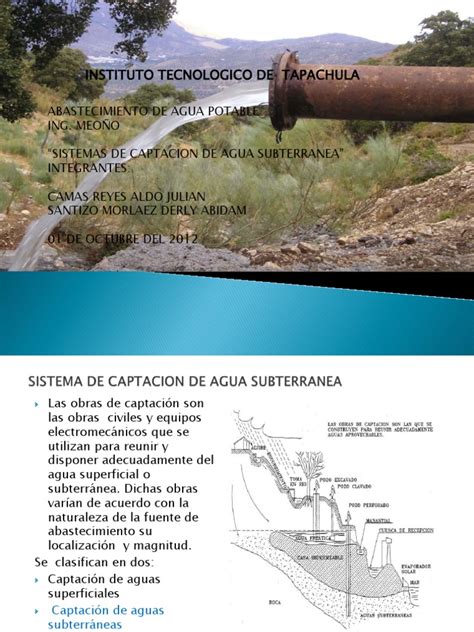 Obras De Captacion De Agua Subterraneas Descargar Gratis Pdf Agua Subterránea Líquidos