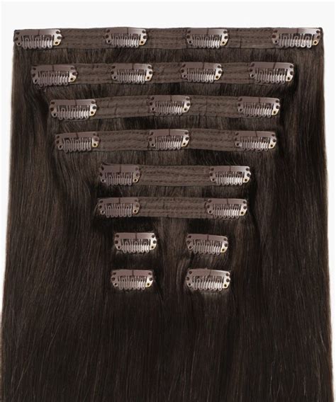 DOLAGO Clip In Human Hair Extensions 120g 7pcs Brazilian Body Wave Remy