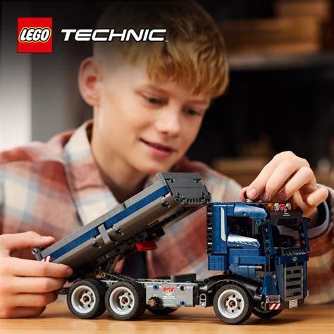 LEGO 42203 Technic Tipping Dump Truck Building Toy Set (462 Pieces)