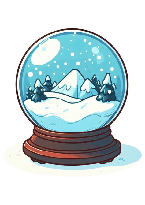Globo De Neve Desenho - Globo de neve de natal ilustração desenho simples decoração fundo ...