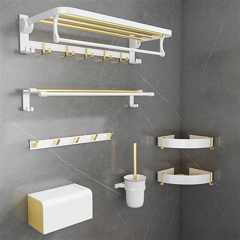 Yun Jie Ya Toilet Rack Bathroom Storage Towel Rack Hardware Folding