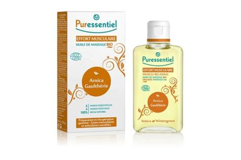 PURESSENTIEL Huile de Massage BIO Effort musculaire Arnica Gaulthérie