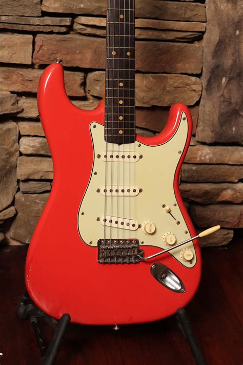 1962 Fender Stratocaster Very Rare Fiesta Red Finish Garys Classic Guitars And Vintage Guitars Llc