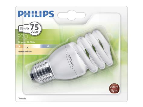 Philips Tornado Ampoule Spirale économique E27 15w Hubo