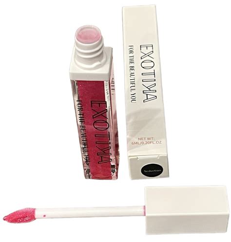 Exotika Beauty Hot Pink Glitter Lip Gloss Seduction Exotika Products