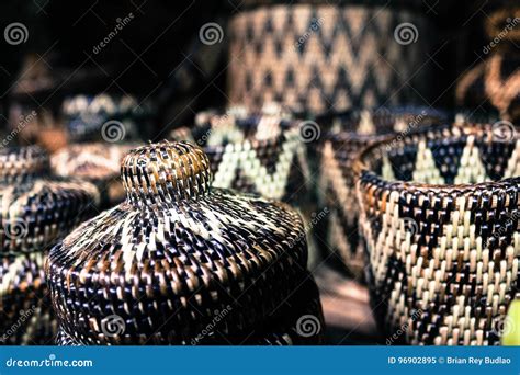 Mangyans handicrafts stock image. Image of hand, principal - 96902895