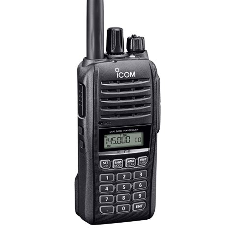 Icom Ic T Vhf Uhf Dual Band Fm Handheld Transceiver Unicom Radio