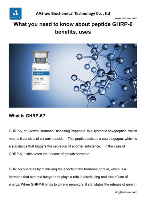 What You Need To Know About Peptide Ghrp Benefits Uses By Aasraw Issuu