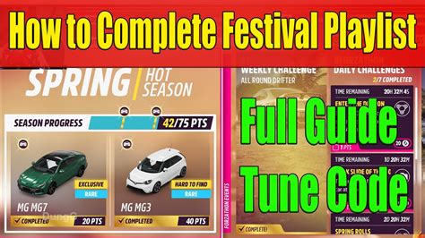 Forza Horizon How To Complete Festival Playlist Spring Season Series