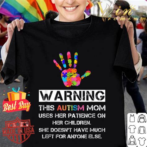 Autism Awareness Warning This Autism Mom Shirt Hoodie Sweater