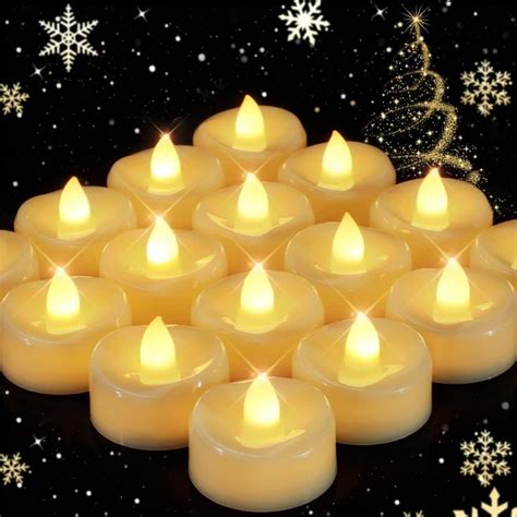 Candles For Home Decor Flameless Led Tea Lights Candles Battery