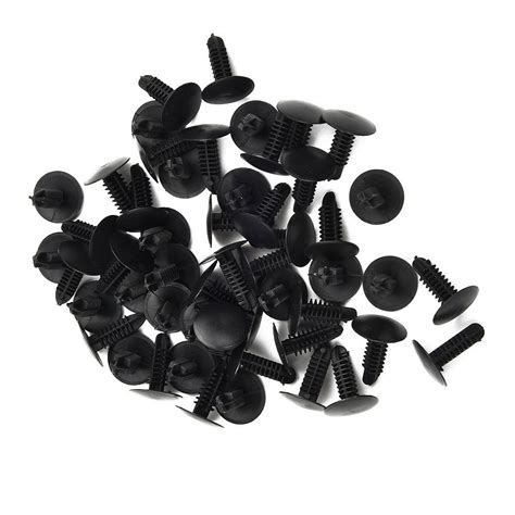 Pcs Black Plastic Rivets Retainer Clip Mm X Mm X Mm For Car