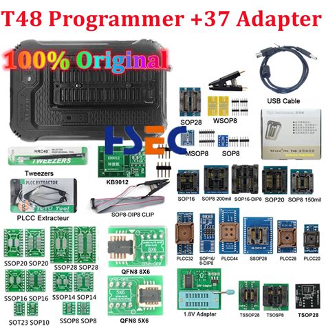 100 Original Tl866ii Plus Universal Minipro Programmer With Adapters